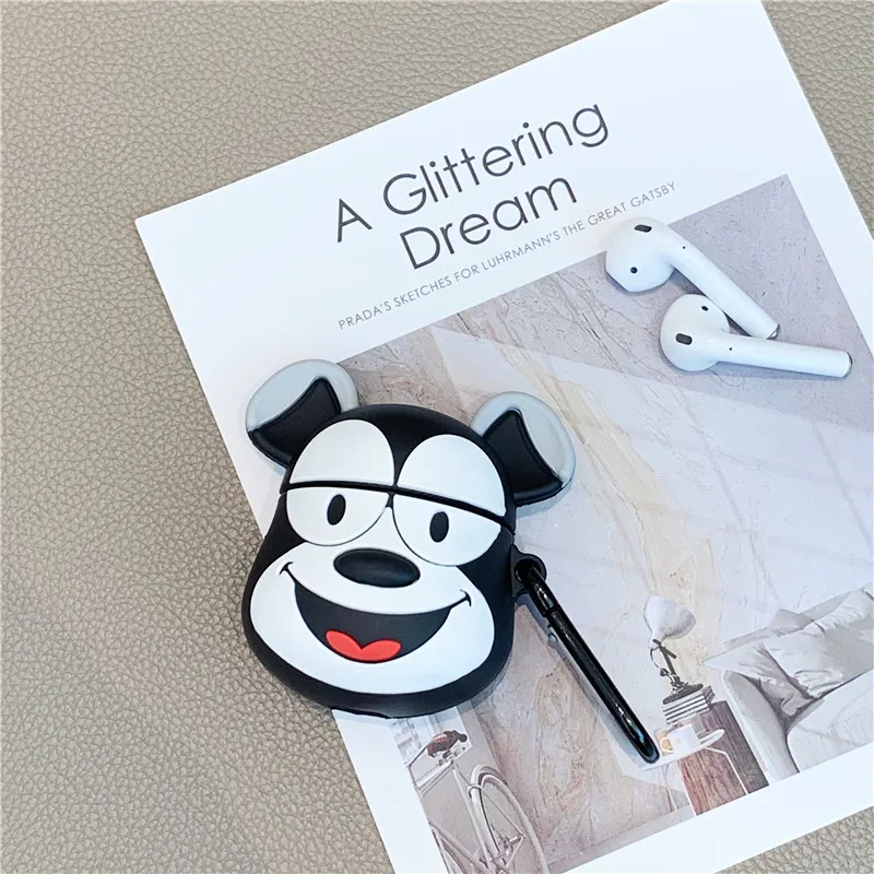 Style 7 Милый мультяшный чехол для Airpods 2, силиконовый чехол для наушников с Bluetooth для Air pods, чехол для зарядки наушников, чехол для airpod - Цвет: Style 7