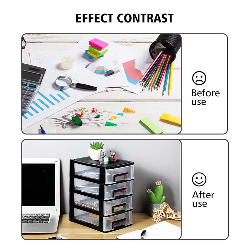 4-layer drawer desk storage box file debris rack cosmetic cabinet desktop |