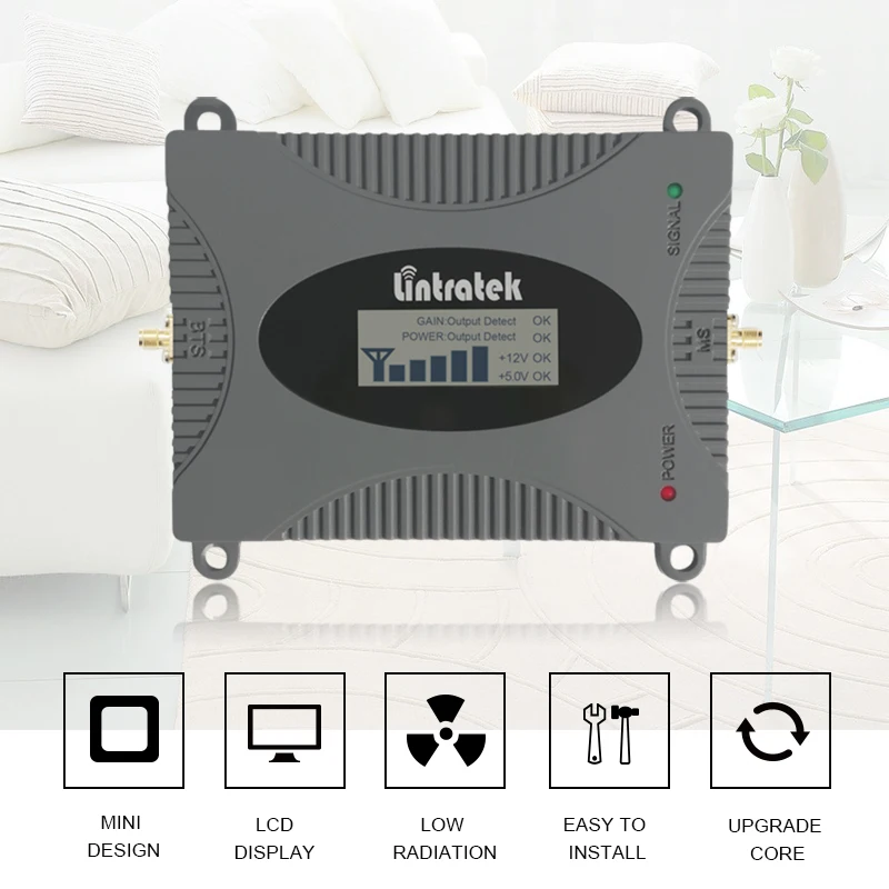 Lintratek усилитель сотовой связи 2100Mhz бустер репитер 3g звука мобильный телефон спец