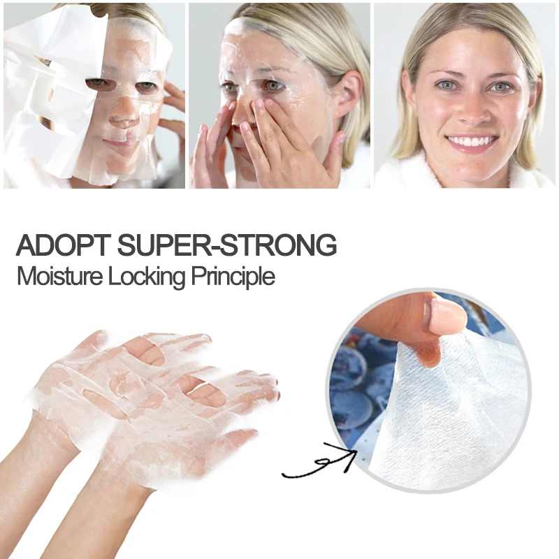 AUQUEST маска для лица Гиалуроновая кислота эссенция Витамин C против морщин