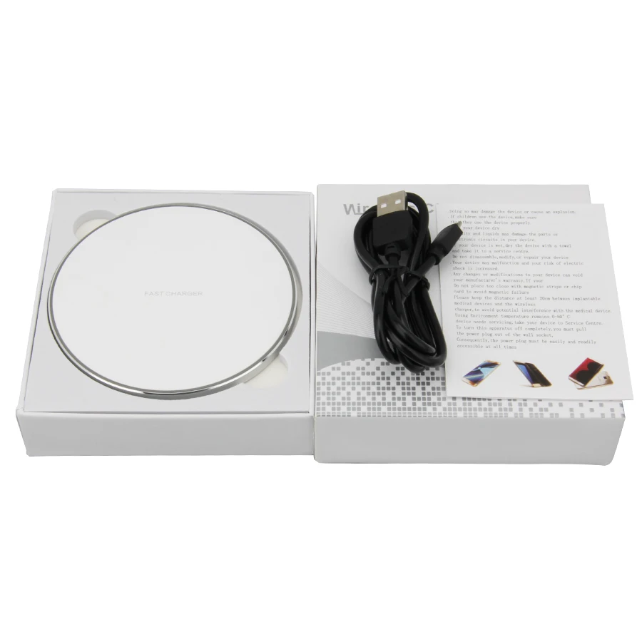 Беспроводное зарядное устройство QI для iPhone X 8 XS Max XR Samsung S8 Plus Mix 3 док станция