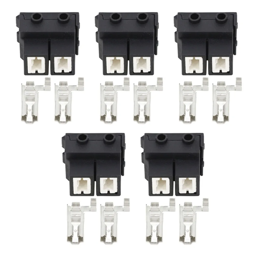 

5 Sets 2 Pin H7 ceramic high temperature ceramics corner H7 bulb socket plug connector H7-2B bend