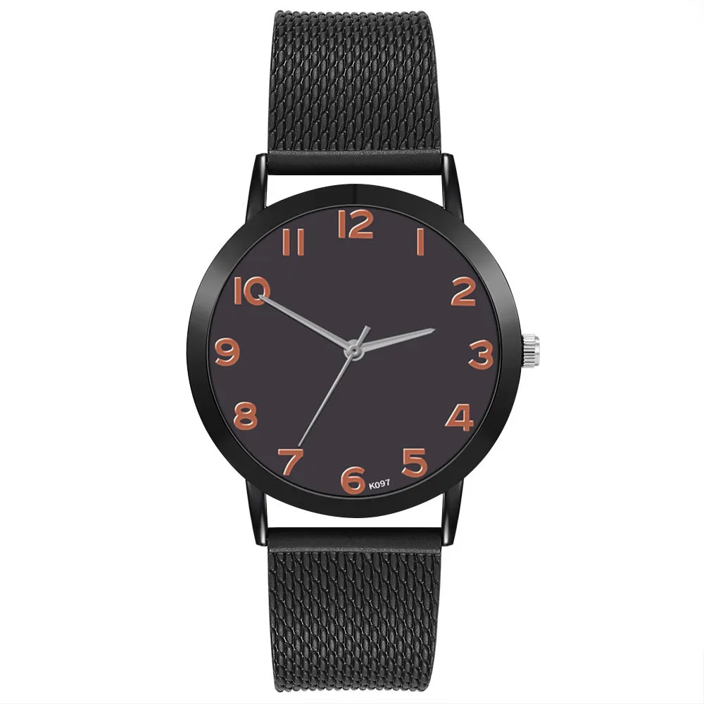 Модные женские часы простые цифровые кварцевые с циферблатом пластиковые