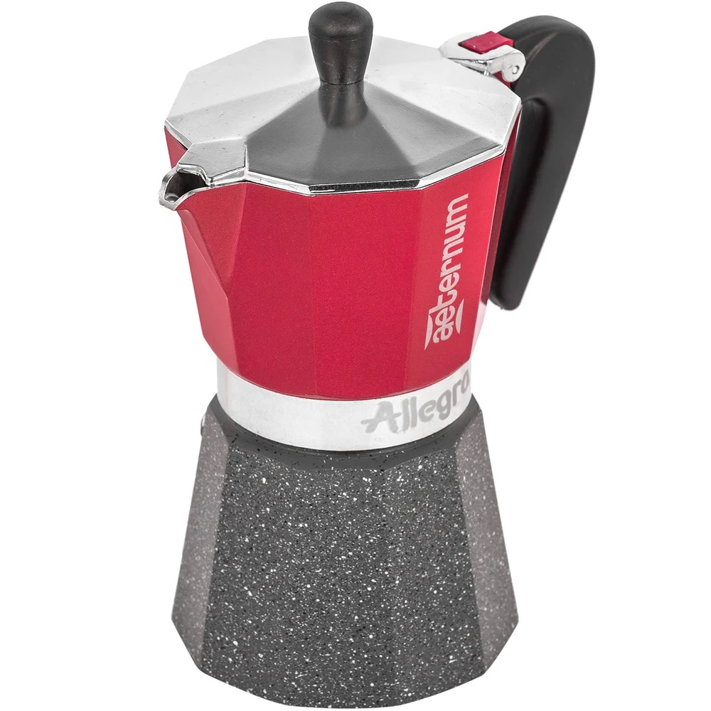 Гейзерная кофеварка Bialetti Allegra Petra Rouge R|Кофейники| |