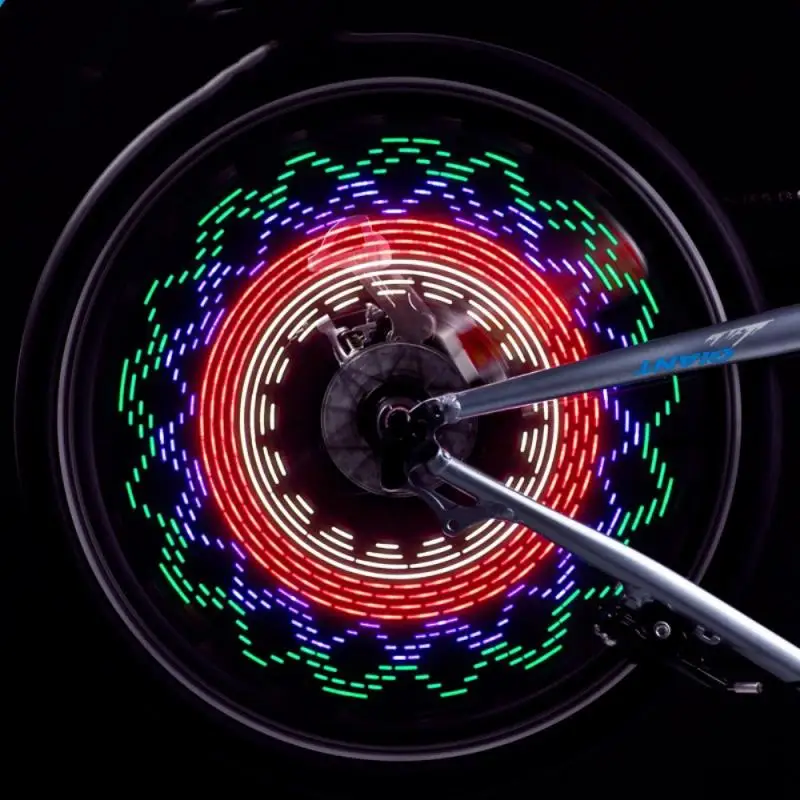 

Модернизированный Велосипедный спорт Велоспорт велосипедные шины колеса клапан 32 светодиодный вспышка говорил Предупреждение светильник...