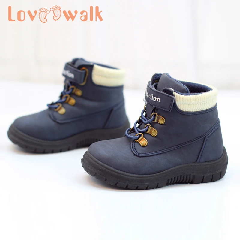 Зимние ботинки 2019 детские Martin Детская качественная кожаная Уличная обувь для