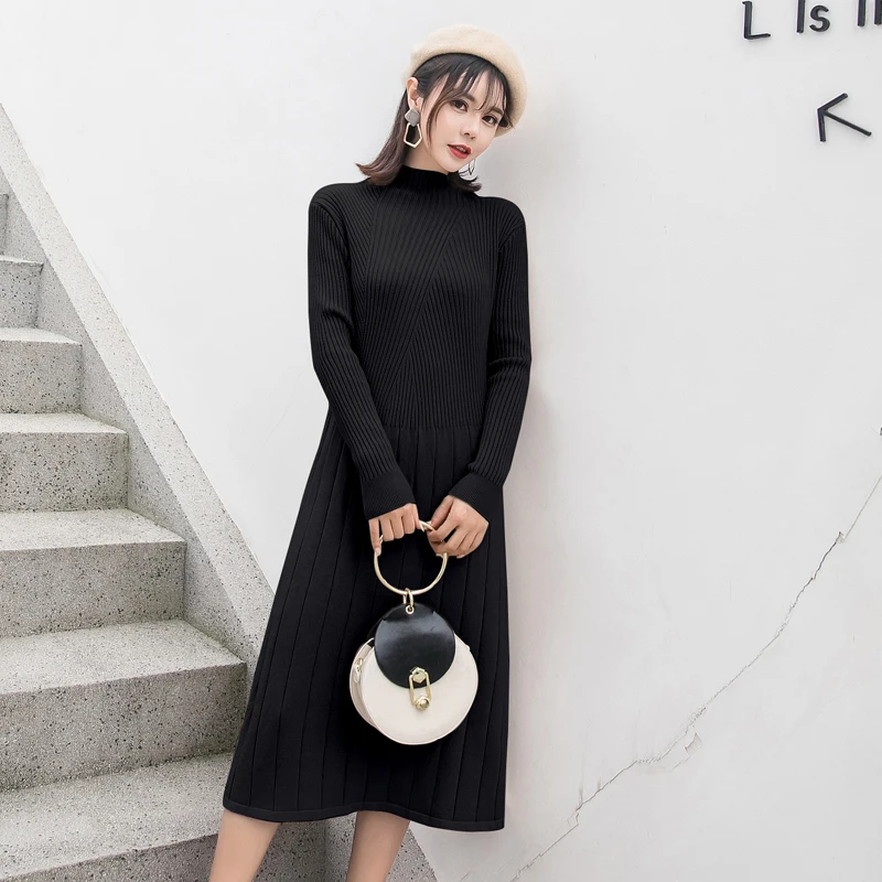 Беременности и родам осень зима однотонные вязаные Платья свитеры Для женщин