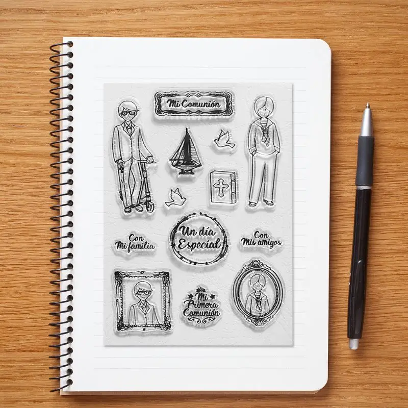 Невеста жених силиконовый прозрачный Печатный штамп DIY Скрапбукинг рельефная