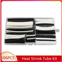 102106 pcs set polyolefin shrinking assorted usb diy heat shrink tube wire cable insulated sleeving tubing set