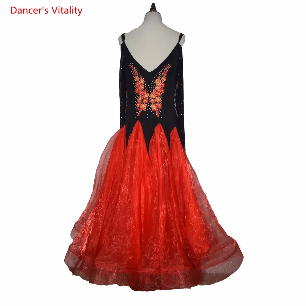 Платье для бальных танцев юбка с рукавами латиноамериканских девушек одежда