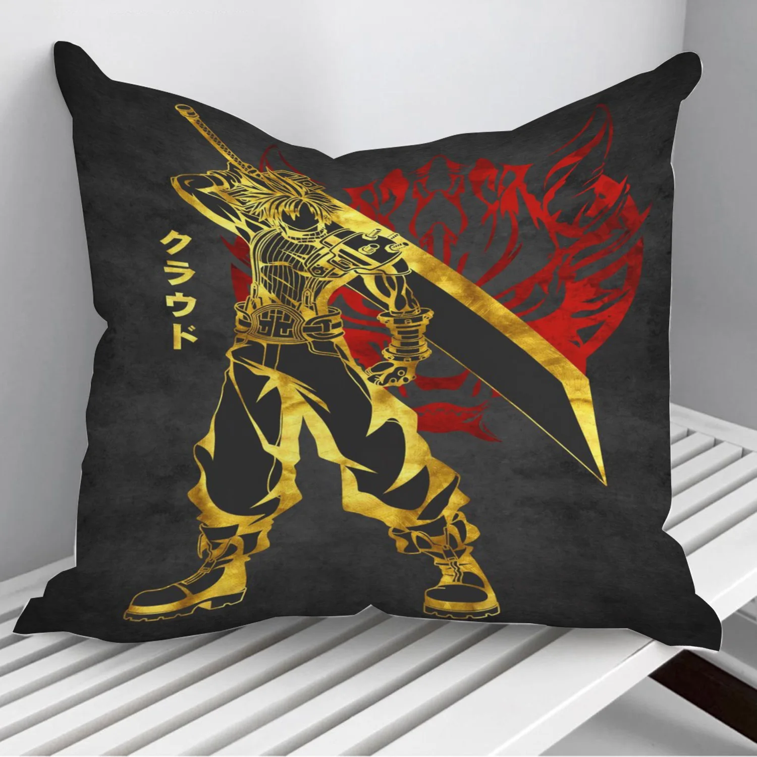 

Cloud Strife Final Fantasy Pillowcase Decorative Sofa Cushion Case Bed Pillow Cover Home Decor Car Cushion Cover 45*45cm