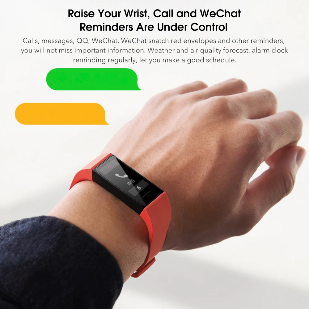 Смарт-браслет Xiaomi Redmi Band 1 08 дюйма с пульсометром и цветным сенсорным экраном |
