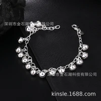 silver korean fashion cute jingle bracelet gold bracelets for women valentines gift bangles for women friendship bracelets