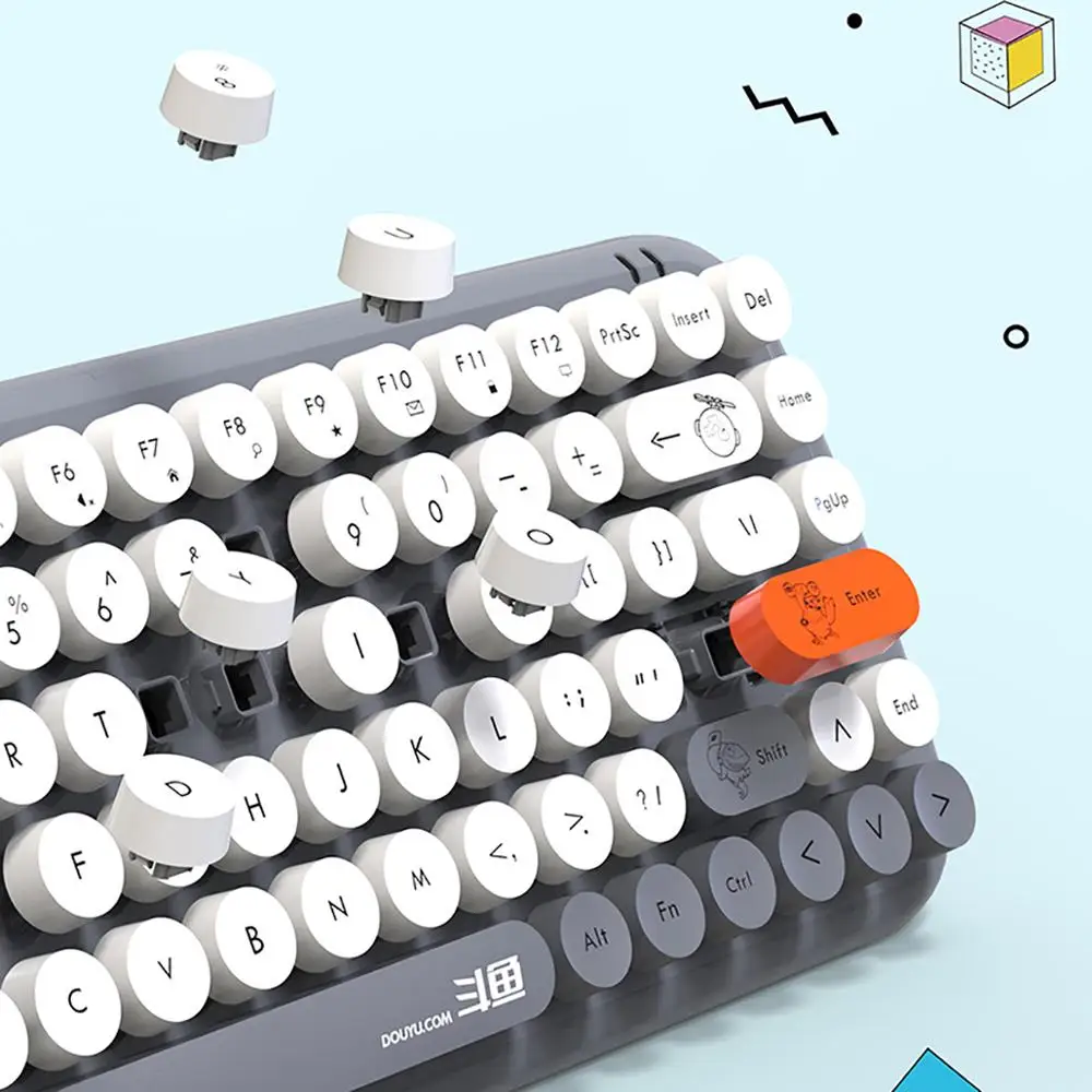 IBen 2 4G Беспроводная Бесшумная клавиатура и мышь мини 86 клавиш для домашнего офиса