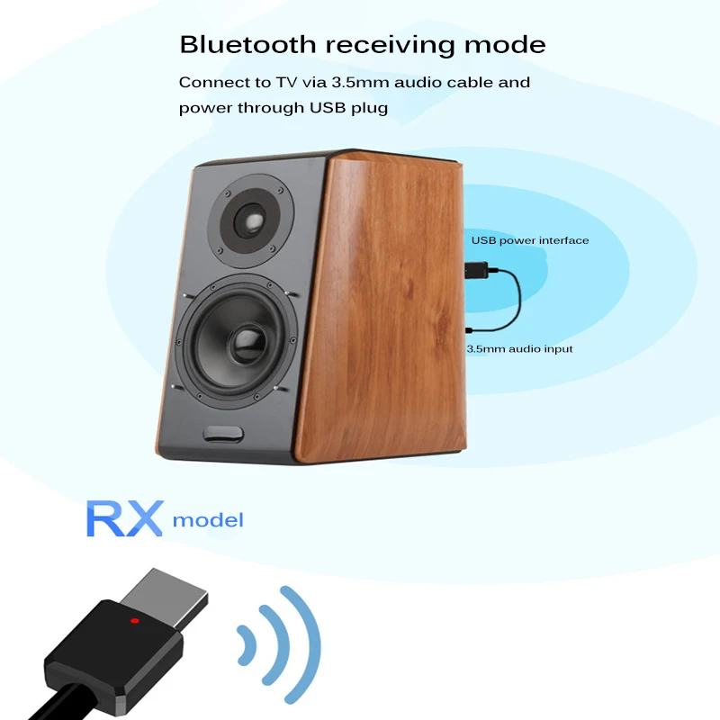 USB адаптер Bluetooth 5 0 для ПК компьютерных динамиков беспроводной мыши музыкальный