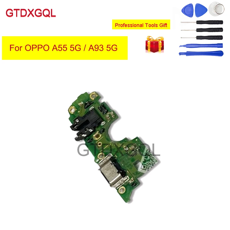 

Новинка, Протестировано для OPPO A55 5G / A93 5G USB зарядная док-станция, подключение зарядного гибкого кабеля, замена запасных частей для ремонта
