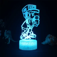 gaming room friday night funkin figure led night lights 3d lamp fnf game led panel lights cute room decor gift for friends