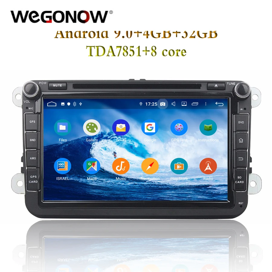 Android 9.0 4GB RAM 8 Core 32GB ROM for VW Seat Skoda TDA7851 2 DIN Car DVD Player GPS Glonass RDS Radio tuner wifi Bluetooth4.2 |