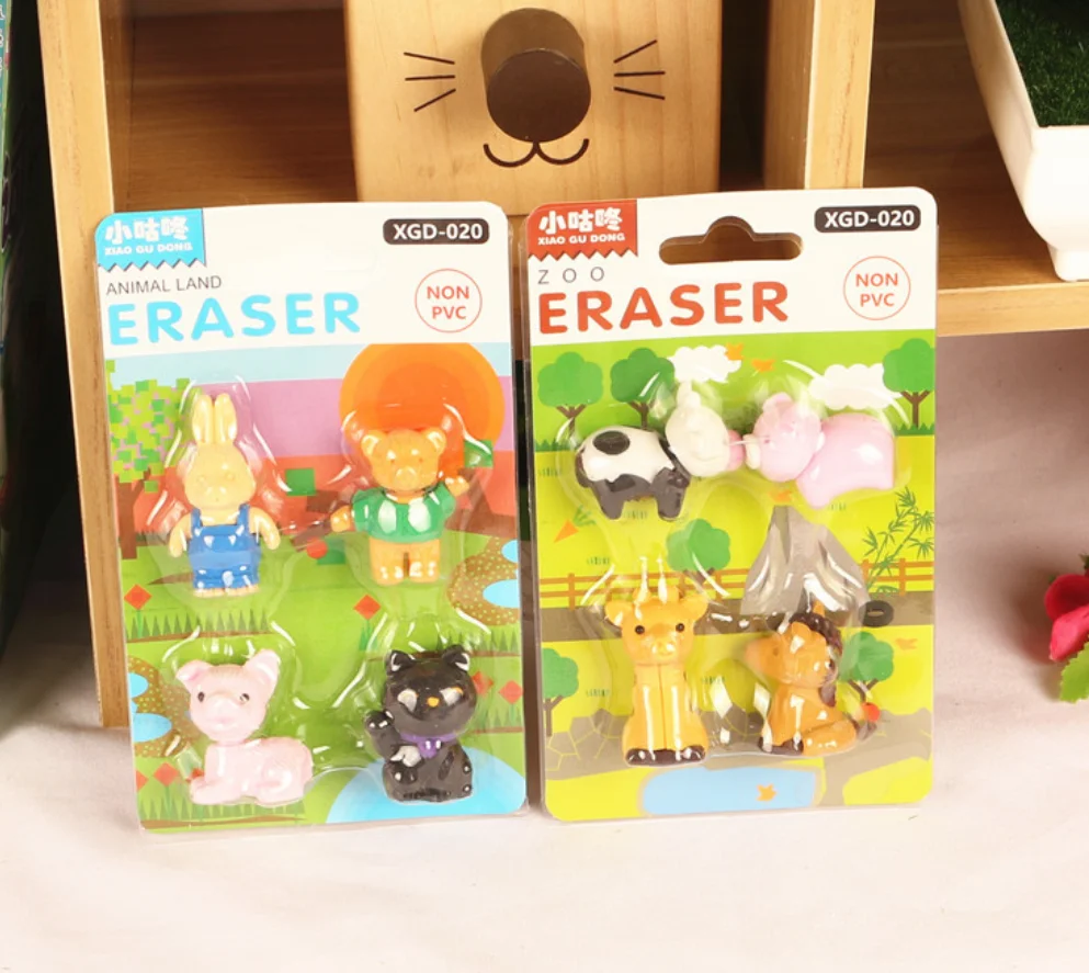 1 упаковка мультяшный кролик кошка свинья медведь лошадь собака корова карандаш