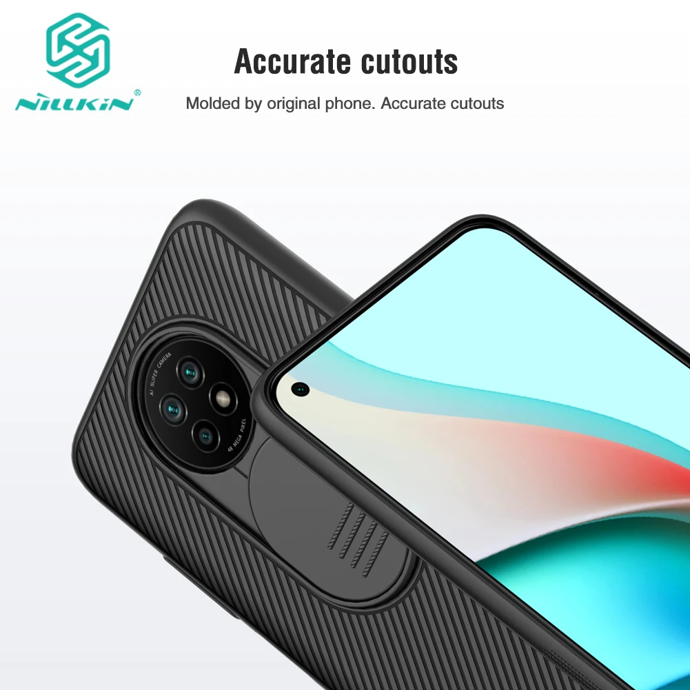 Camera Protection Case for Xiaomi Redmi Note 9T 5G NILLKIN CamShield Slide Cover Protect Camera Lens Cases For Redmi Note 9T