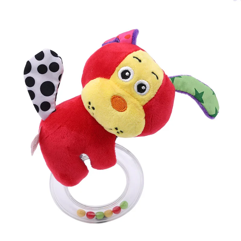 

Baby Bed Rattle Toys Cartoon Animal Hand Bells Plush Toy Dolls Baby Music Rattle For Kid Children Bed and Stroller Toys