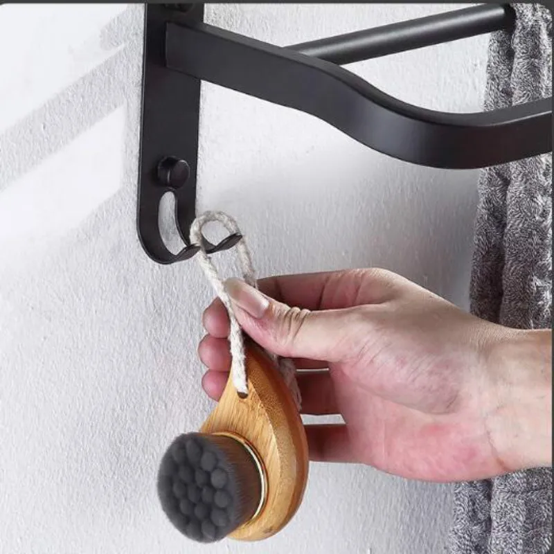 

Punch-free Seamless Towel Bar Stainless Steel Towel Rack Bathroom Towel Rack Bathroom Toilet Towel Pendant Wall-mounted G8113