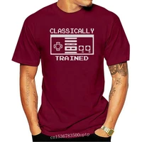classically trained gaming old school snes nes retro game geek t shirt tee birthday gift tee shirt