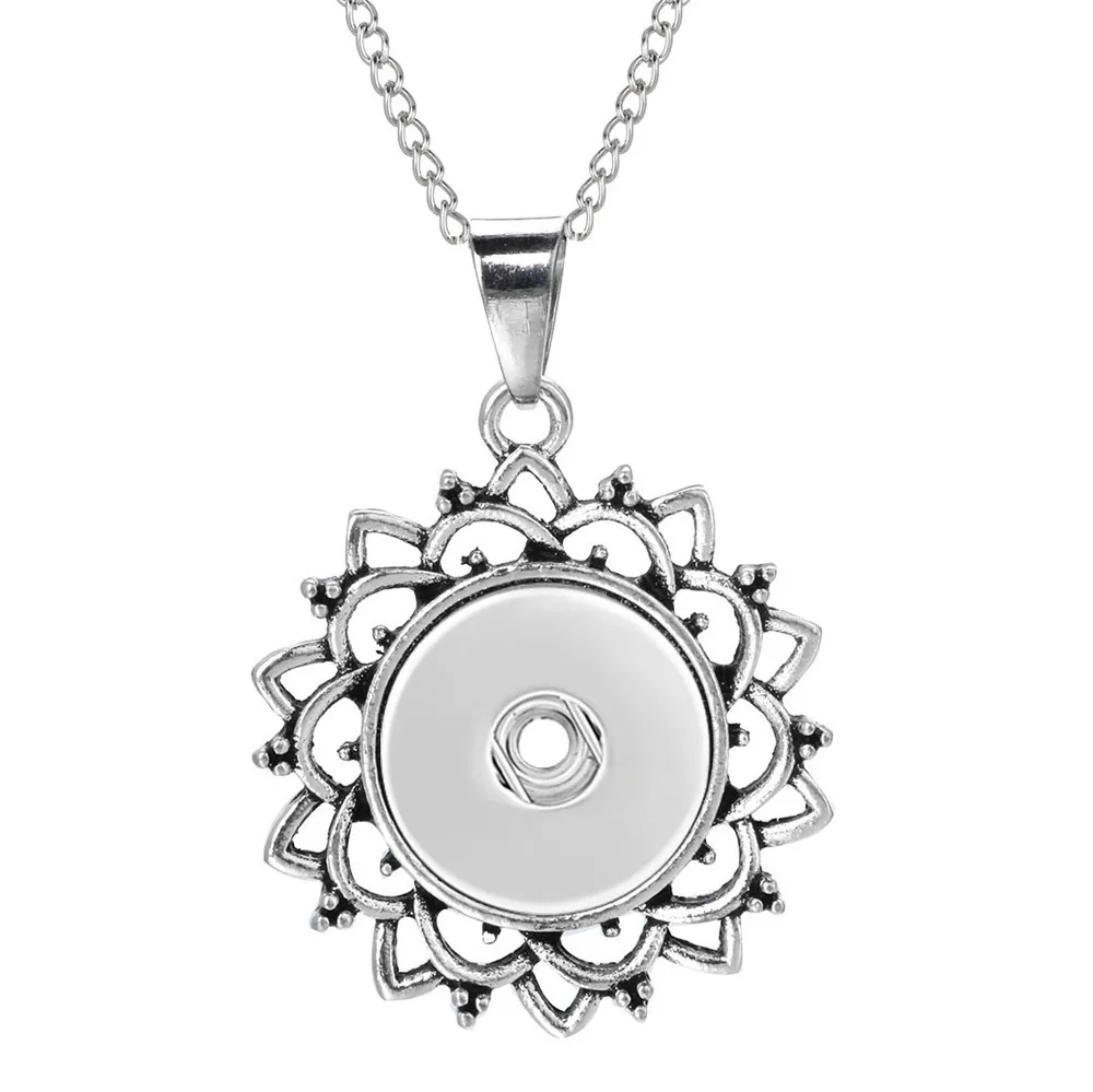 Новое Ювелирное Украшение 18 мм DIY винтажное ожерелье с кнопками женские ожерелья