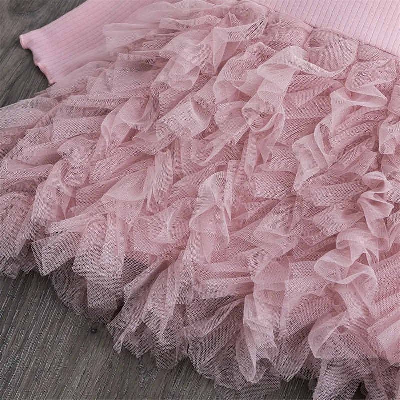 Winter Kids Dresses for Girls Party Long Sleeves Knit Clothes Baby Dress Girl Tutu Birthday Children Clothing 2 3 4 6T | Детская одежда