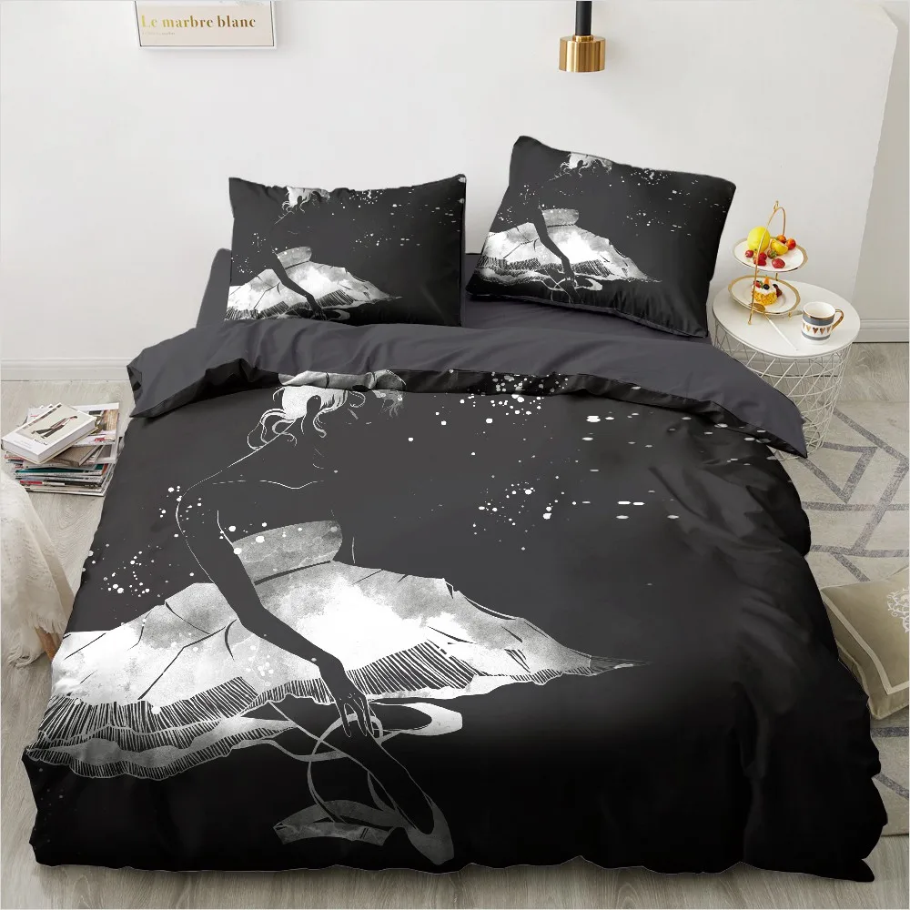 3D наборы роскошного постельного белья абстрактные Стиль один Queen двойной полный