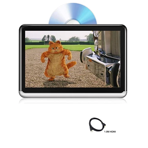 1X 1.0m HDMI Wires 10,2 дюймов Android 6,0 CD DVD плеер сенсорный экран ips 1366*768 TFT-LCD подголовник автомобиля мониторы с Wi Fi Bluetooth зеркальная поверхность подключение - Color: 1X 1.0m HDMI Wires