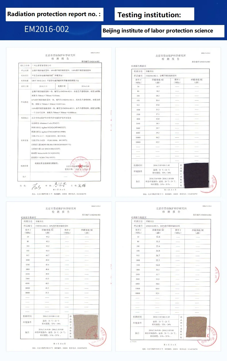 Оригинальное Экранирование INSAHO EMF устойчивый к излучению жилет эффективность