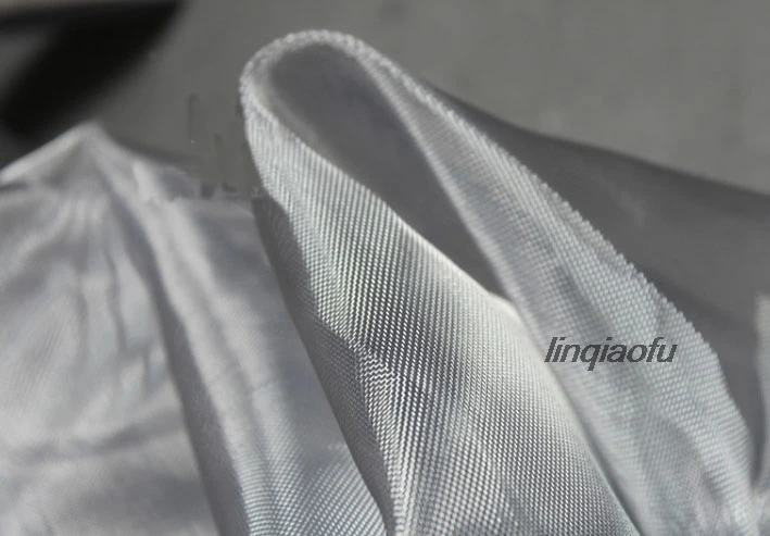 

Metallic nylon wire mesh hard yarn quality material encryption silky clothing fabric High-end wedding dress fabric