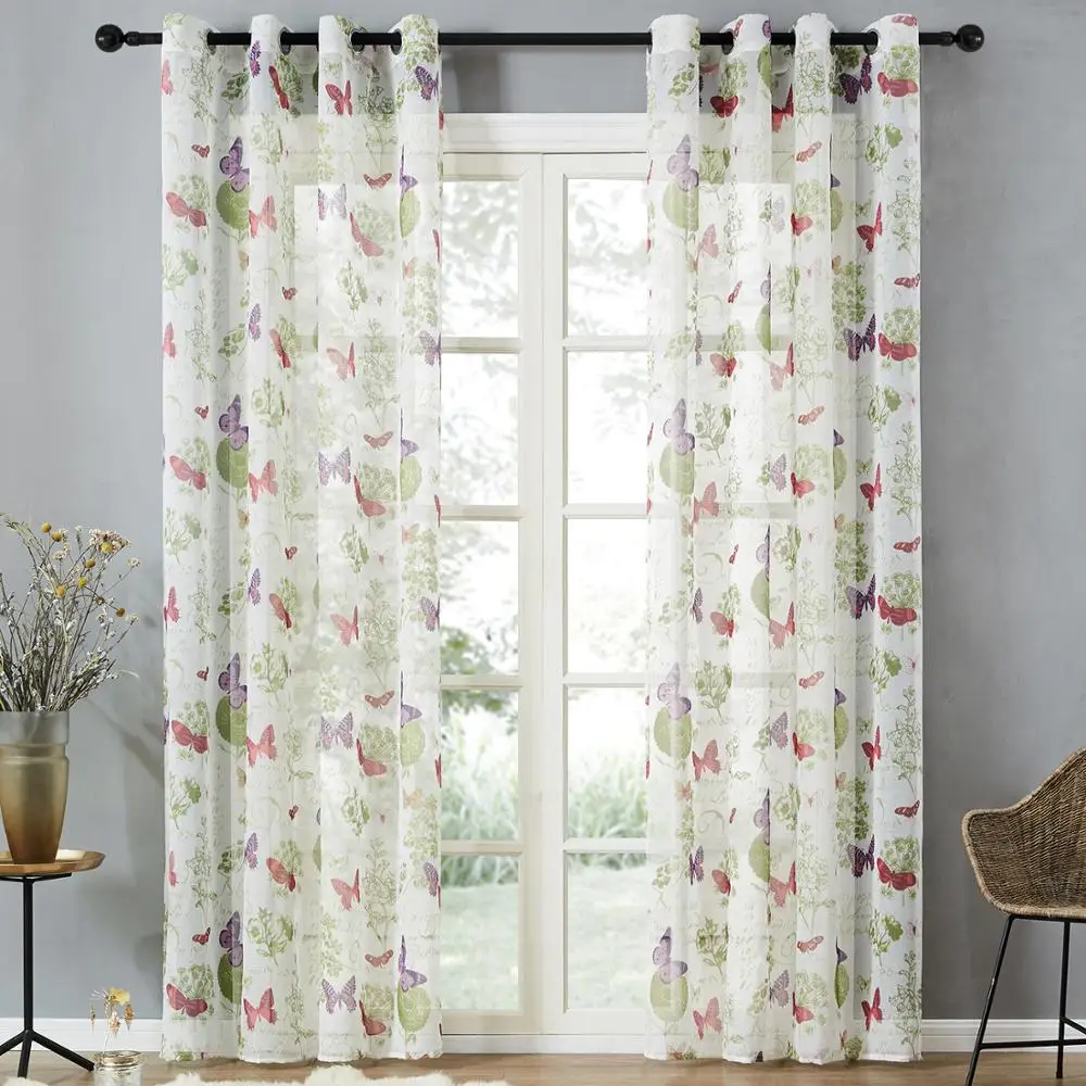 Topfinel Butterfly Sheer Curtain for Living Room Please do not buy this curtain the fabric is out of stock | Дом и сад