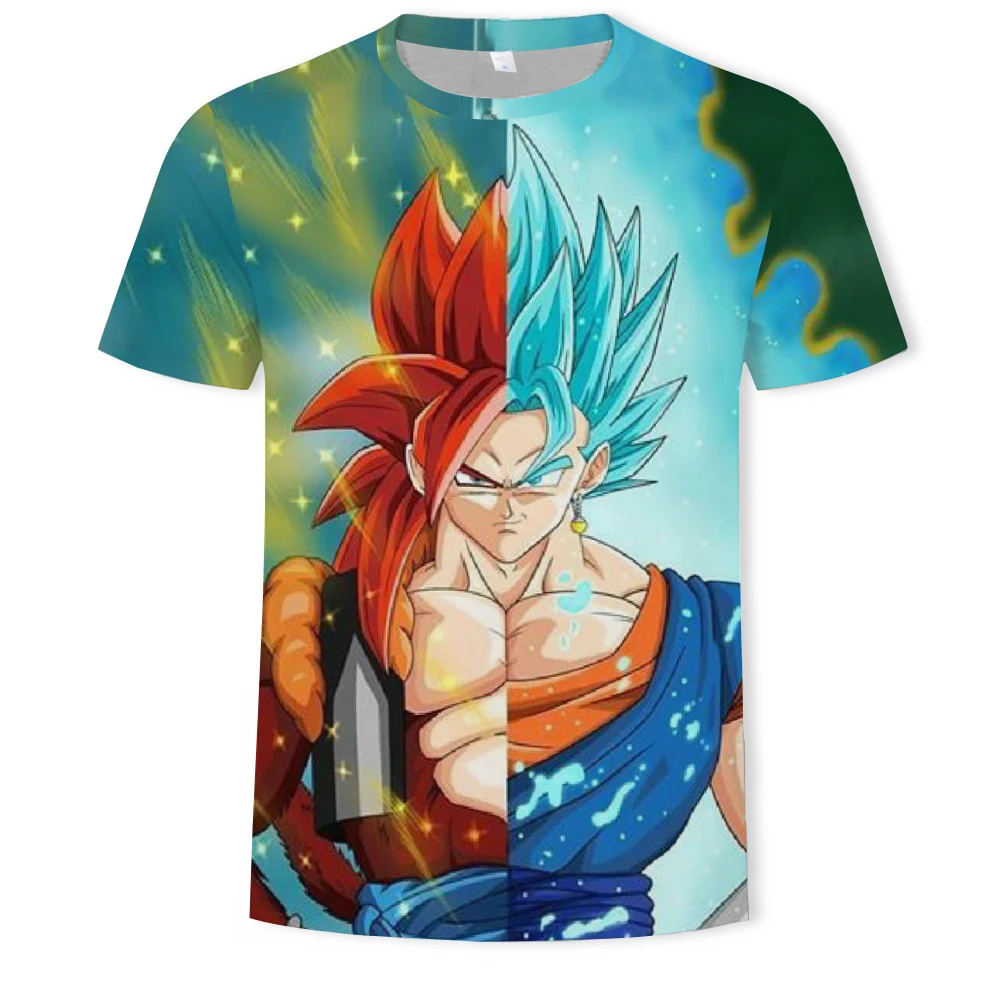 

Summer 2021 new men's 3D printed classic anime t-shirt Short Sleeve, comfortable loose sport short sleeve xxs-6xl