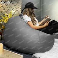 big 2xl cotton linen bean bag chair with filler adults game lazy sofa sac beanbag pouf corner seat couch puff lump ottoman futon