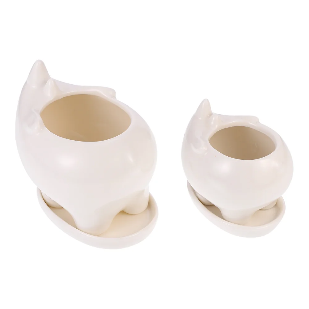 

Rhinoceros Ceramic Flower Pot Succulent Pots Modern Home Decor For Plants