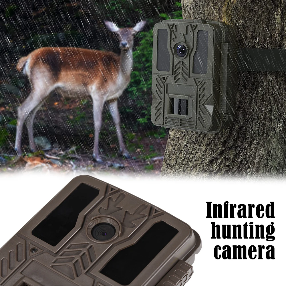 

HD Hunting Camera Automatic Trigger Time Night Vision Waterproof Camera for Off-road Property Safety