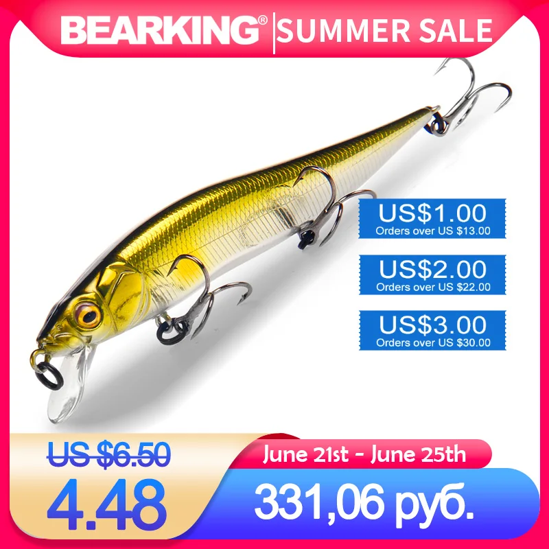 BEARKING 9 8 cm 10g SP погружения 2 1 м Профессиональный блесна рыболовные приманки Воблеры