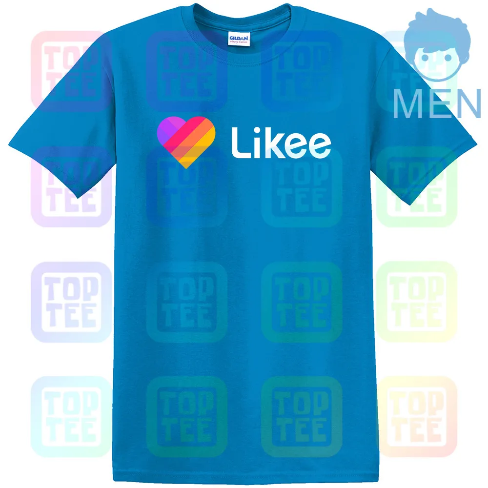 Королевский синий Likee футболка для приложения likee hear футболка забавная футболка с капюшоном - Цвет: Королевский синий
