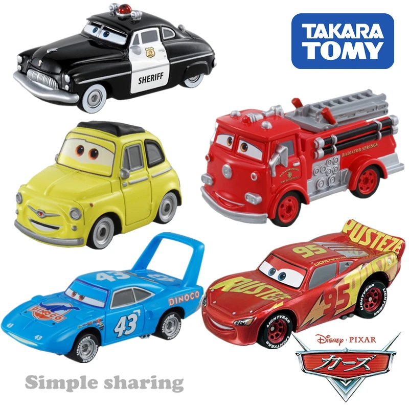 

Лидер продаж, детский игрушечный автомобиль Tomy из литого металлического сплава, с изображением героев Диснея, модели McQueen, Джексон шторм, Ра...