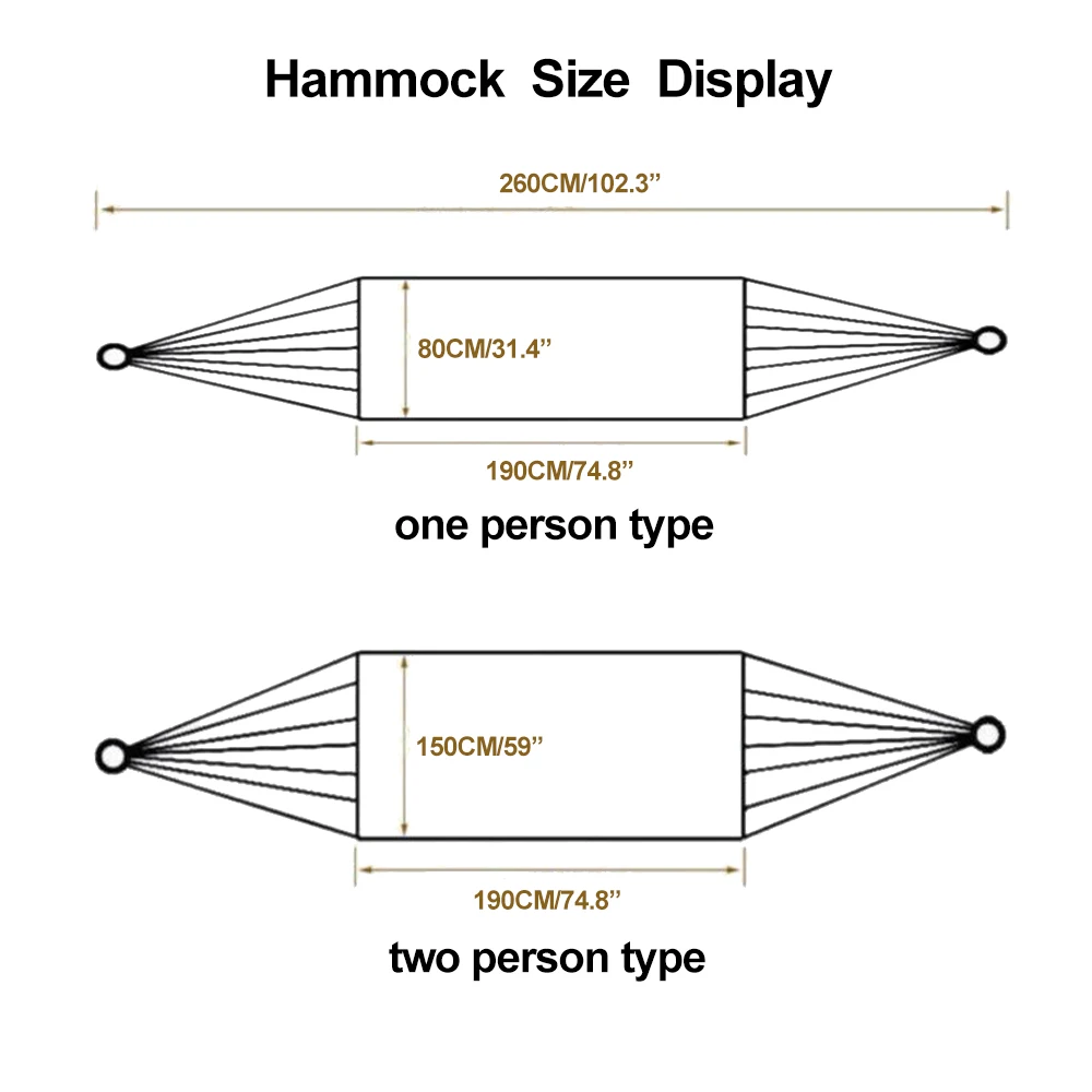 Портативный гамак hoory уличный легкий подвесной для пешего туризма из холста