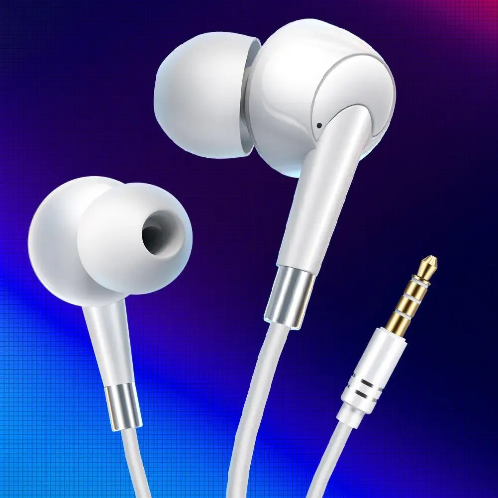 

2020 Stereo Bass Headphone In-Ear 3.5MM Wired Earphones Metal HIFI Earpiece with MIC for Xiao-mi Sam-sung Hua-wei Phones