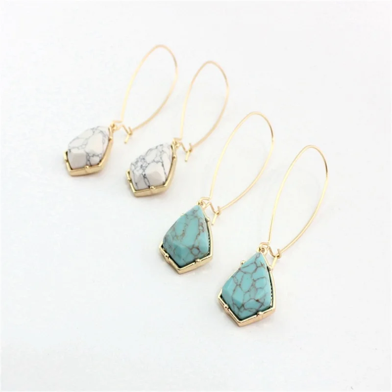 Серьги женские из натурального камня 2 цвета|Серьги-подвески| |