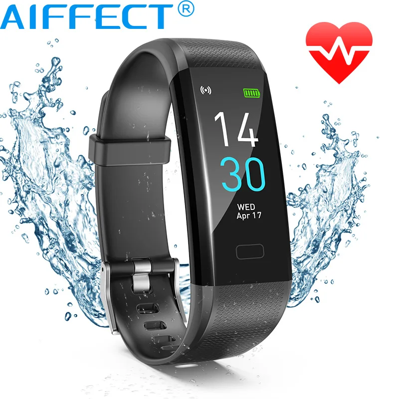 AIFFECT Смарт часы спортивные фитнес трекер с монитором сердечного ритма