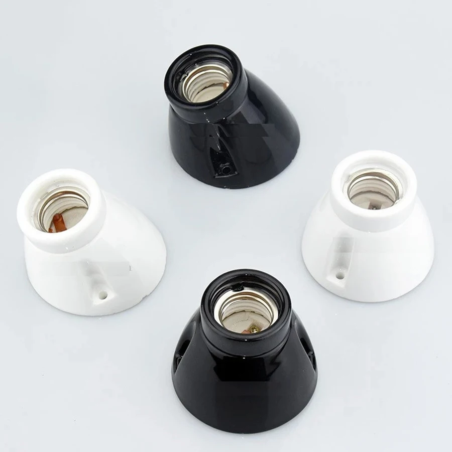 

Ceramic E27 Socket Porcelain Lamp Holder E27 Base Ceiling Light Wall Lamp Table Lamp 110-220V Fitting E27 Bulb Holder Base