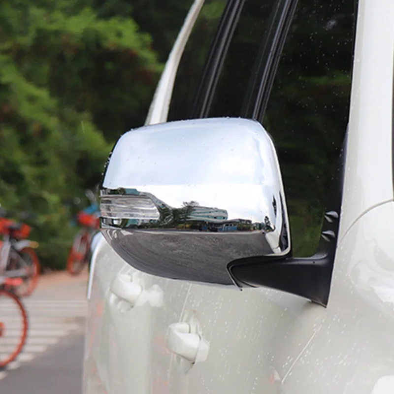Декоративная рамка для Toyota Land Cruiser PRADO FJ150 2018-2019 ABS Chrome крышка зеркала заднего вида