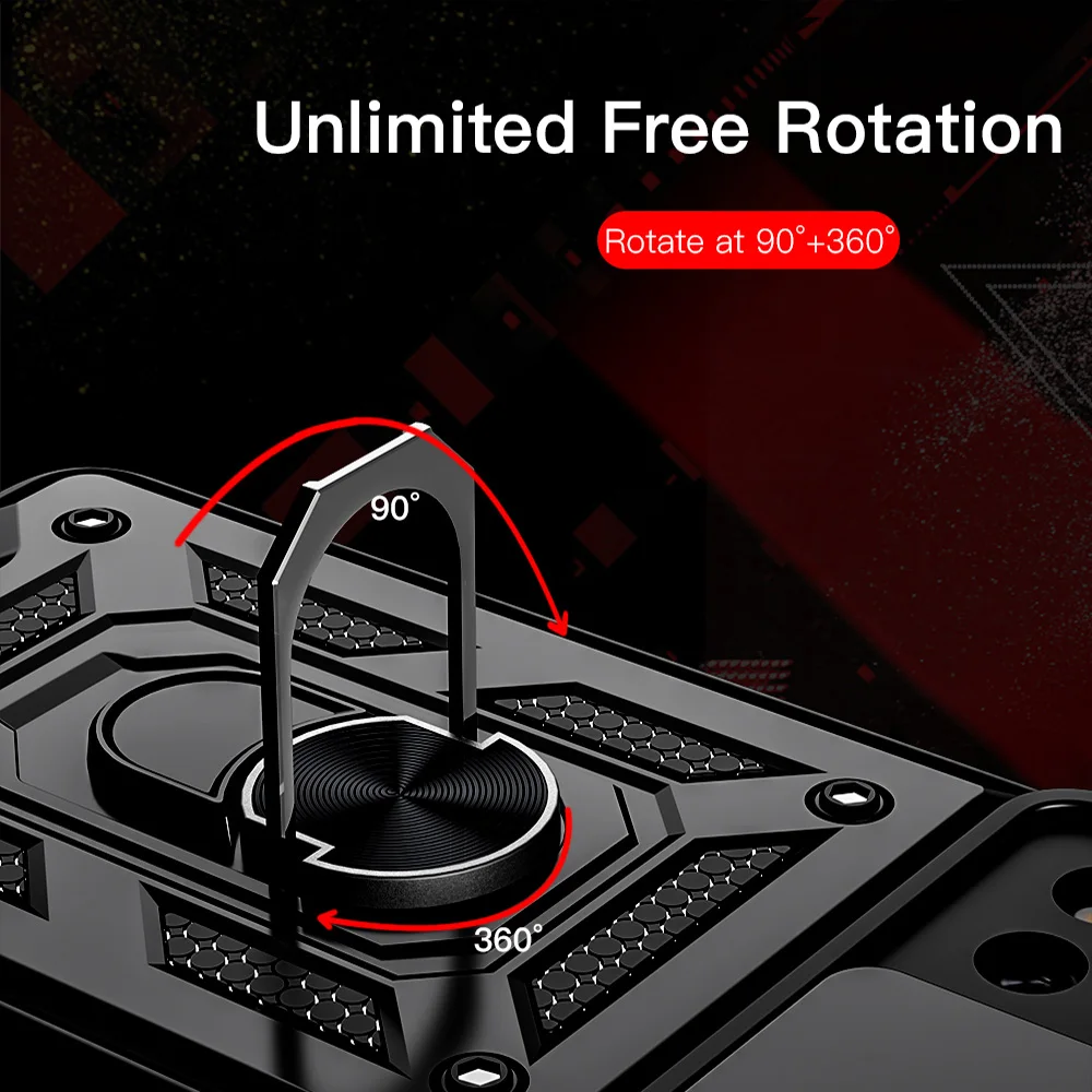 keysion shockproof case for redmi note 11 pro11s 10 ring stand push pull camera protection phone cover for poco m4 pro 5g x3 gt free global shipping