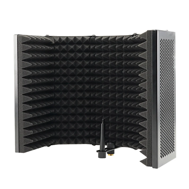 

Складная студийная изоляционная панель для микрофона, 5 панелей, Звукопоглощающая пенная панель