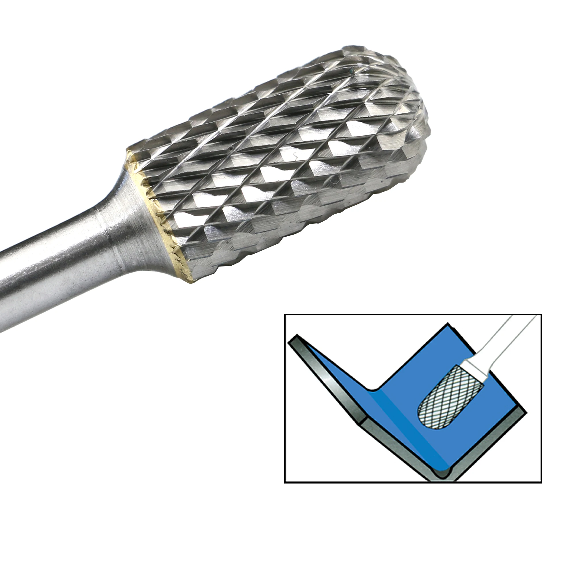 C образный микро зернистый твердосплавный карбидный сверлильный цилиндр с